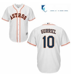 Mens Majestic Houston Astros 10 Yuli Gurriel Replica White Home Cool Base MLB Jersey Mens Majestic Houston Astros 10 Yuli Gurriel Replica White Home Cool Base MLB Jersey