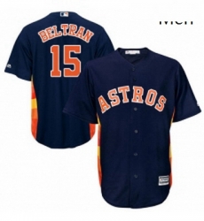 Mens Majestic Houston Astros 15 Carlos Beltran Replica Navy Blue Alternate Cool Base MLB Jersey Mens Majestic Houston Astros 15 Carlos Beltran Replica Navy Blue Alternate Cool Base MLB Jersey