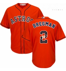 Mens Majestic Houston Astros 2 Alex Bregman Authentic Orange Team Logo Fashion Cool Base MLB Jersey Mens Majestic Houston Astros 2 Alex Bregman Authentic Orange Team Logo Fashion Cool Base MLB Jersey
