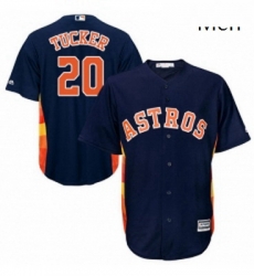 Mens Majestic Houston Astros 20 Preston Tucker Replica Navy Blue Alternate Cool Base MLB Jersey Mens Majestic Houston Astros 20 Preston Tucker Replica Navy Blue Alternate Cool Base MLB Jersey