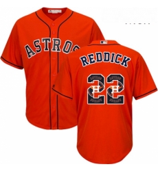 Mens Majestic Houston Astros 22 Josh Reddick Authentic Orange Team Logo Fashion Cool Base MLB Jersey Mens Majestic Houston Astros 22 Josh Reddick Authentic Orange Team Logo Fashion Cool Base MLB Jersey
