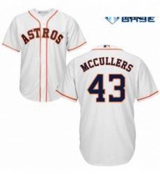 Mens Majestic Houston Astros 43 Lance McCullers Replica White Home Cool Base MLB Jersey Mens Majestic Houston Astros 43 Lance McCullers Replica White Home Cool Base MLB Jersey