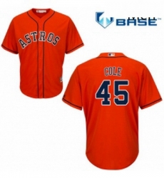 Mens Majestic Houston Astros 45 Gerrit Cole Replica Orange Alternate Cool Base MLB Jersey Mens Majestic Houston Astros 45 Gerrit Cole Replica Orange Alternate Cool Base MLB Jersey