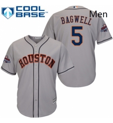 Mens Majestic Houston Astros 5 Jeff Bagwell Replica Grey Road 2017 World Series Champions Cool Base MLB Jersey Mens Majestic Houston Astros 5 Jeff Bagwell Replica Grey Road 2017 World Series Champions Cool Base MLB Jersey