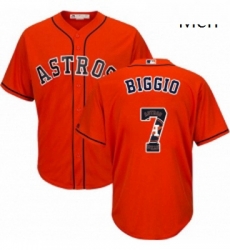 Mens Majestic Houston Astros 7 Craig Biggio Authentic Orange Team Logo Fashion Cool Base MLB Jersey Mens Majestic Houston Astros 7 Craig Biggio Authentic Orange Team Logo Fashion Cool Base MLB Jersey