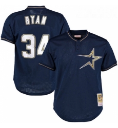 Mens Mitchell and Ness 1997 Houston Astros 34 Nolan Ryan Replica Navy Blue Throwback MLB Jersey Mens Mitchell and Ness 1997 Houston Astros 34 Nolan Ryan Replica Navy Blue Throwback MLB Jersey