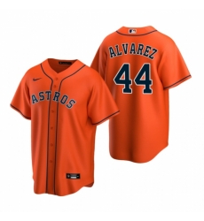 Mens Nike Houston Astros 44 Yordan Alvarez Orange Alternate Stitched Baseball Jersey Mens Nike Houston Astros 44 Yordan Alvarez Orange Alternate Stitched Baseball Jersey