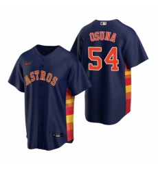 Mens Nike Houston Astros 54 Roberto Osuna Navy Alternate Stitched Baseball Jersey Mens Nike Houston Astros 54 Roberto Osuna Navy Alternate Stitched Baseball Jersey