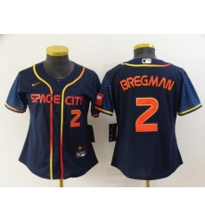 Women Houston Astros 2 Alex Bregman 2022 Navy City Connect Stitched Jerseys Women Houston Astros 2 Alex Bregman 2022 Navy City Connect Stitched Jerseys