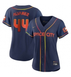 Women Houston Astros 44 Yordan Alvarez 2022 Navy City Connect Stitched Jersey Women Houston Astros 44 Yordan Alvarez 2022 Navy City Connect Stitched Jersey