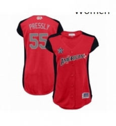 Womens Houston Astros 55 Ryan Pressly Authentic Red American League 2019 Baseball All Star Jersey Womens Houston Astros 55 Ryan Pressly Authentic Red American League 2019 Baseball All Star Jersey