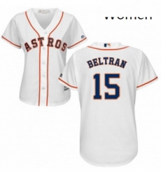 Womens Majestic Houston Astros 15 Carlos Beltran Authentic White Home Cool Base MLB Jersey Womens Majestic Houston Astros 15 Carlos Beltran Authentic White Home Cool Base MLB Jersey