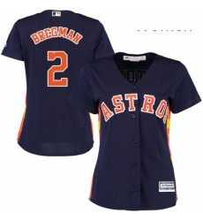 Womens Majestic Houston Astros 2 Alex Bregman Authentic Navy Blue Alternate Cool Base MLB Jersey Womens Majestic Houston Astros 2 Alex Bregman Authentic Navy Blue Alternate Cool Base MLB Jersey