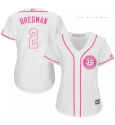 Womens Majestic Houston Astros 2 Alex Bregman Authentic White Fashion Cool Base MLB Jersey Womens Majestic Houston Astros 2 Alex Bregman Authentic White Fashion Cool Base MLB Jersey