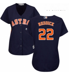 Womens Majestic Houston Astros 22 Josh Reddick Authentic Navy Blue Alternate Cool Base MLB Jersey Womens Majestic Houston Astros 22 Josh Reddick Authentic Navy Blue Alternate Cool Base MLB Jersey