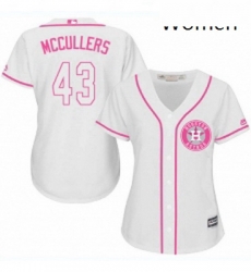Womens Majestic Houston Astros 43 Lance McCullers Replica White Fashion Cool Base MLB Jersey Womens Majestic Houston Astros 43 Lance McCullers Replica White Fashion Cool Base MLB Jersey
