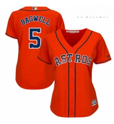 Womens Majestic Houston Astros 5 Jeff Bagwell Replica Orange Alternate Cool Base MLB Jersey Womens Majestic Houston Astros 5 Jeff Bagwell Replica Orange Alternate Cool Base MLB Jersey