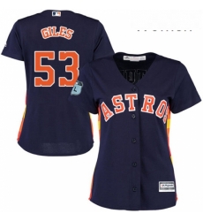 Womens Majestic Houston Astros 53 Ken Giles Authentic Navy Blue Alternate Cool Base MLB Jersey Womens Majestic Houston Astros 53 Ken Giles Authentic Navy Blue Alternate Cool Base MLB Jersey