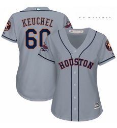Womens Majestic Houston Astros 60 Dallas Keuchel Authentic Grey Road 2017 World Series Champions Cool Base MLB Jersey Womens Majestic Houston Astros 60 Dallas Keuchel Authentic Grey Road 2017 World Series Champions Cool Base MLB Jersey