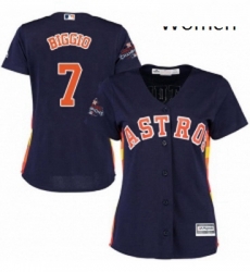 Womens Majestic Houston Astros 7 Craig Biggio Authentic Navy Blue Alternate 2017 World Series Champions Cool Base MLB Jersey Womens Majestic Houston Astros 7 Craig Biggio Authentic Navy Blue Alternate 2017 World Series Champions Cool Base MLB Jersey