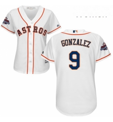 Womens Majestic Houston Astros 9 Marwin Gonzalez Authentic White Home 2017 World Series Champions Cool Base MLB Jersey Womens Majestic Houston Astros 9 Marwin Gonzalez Authentic White Home 2017 World Series Champions Cool Base MLB Jersey