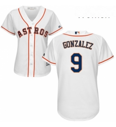 Womens Majestic Houston Astros 9 Marwin Gonzalez Replica White Home Cool Base MLB Jersey Womens Majestic Houston Astros 9 Marwin Gonzalez Replica White Home Cool Base MLB Jersey