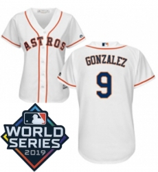 Womens Majestic Houston Astros 9 Marwin Gonzalez White Home Cool Base Sitched 2019 World Series Patch jersey Womens Majestic Houston Astros 9 Marwin Gonzalez White Home Cool Base Sitched 2019 World Series Patch jersey