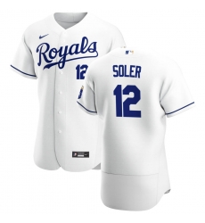 Men Kansas City Royals 12 Jorge Soler Men Nike White Home 2020 Flex Base Player MLB Jersey Men Kansas City Royals 12 Jorge Soler Men Nike White Home 2020 Flex Base Player MLB Jersey