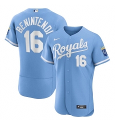Men Kansas City Royals 16 Andrew Benintendi Light Blue Flex Base Stitched Jersey Men Kansas City Royals 16 Andrew Benintendi Light Blue Flex Base Stitched Jersey
