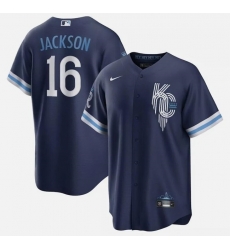 Men Kansas City Royals 16 Bo Jackson Navy City Connect Cool Base Stitched Baseball Jersey Men Kansas City Royals 16 Bo Jackson Navy City Connect Cool Base Stitched Baseball Jersey