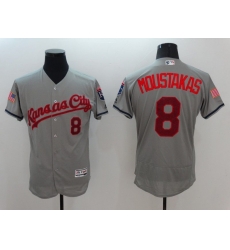 Men Kansas City Royals 8 Moustakas Grey Elite 2022 MLB Jersey Men Kansas City Royals 8 Moustakas Grey Elite 2022 MLB Jersey