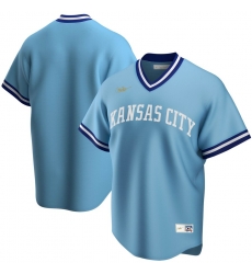 Men Kansas City Royals Nike Road Cooperstown Collection Team MLB Jersey Light Blue Men Kansas City Royals Nike Road Cooperstown Collection Team MLB Jersey Light Blue