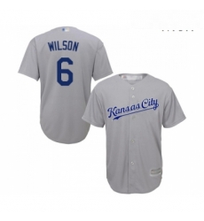 Mens Kansas City Royals 6 Willie Wilson Replica Grey Road Cool Base Baseball Jersey Mens Kansas City Royals 6 Willie Wilson Replica Grey Road Cool Base Baseball Jersey