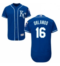 Mens Majestic Kansas City Royals 16 Paulo Orlando Royal Blue Alternate Flex Base Authentic Collection MLB Jersey Mens Majestic Kansas City Royals 16 Paulo Orlando Royal Blue Alternate Flex Base Authentic Collection MLB Jersey