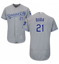 Mens Majestic Kansas City Royals 21 Lucas Duda Grey Road Flex Base Authentic Collection MLB Jersey Mens Majestic Kansas City Royals 21 Lucas Duda Grey Road Flex Base Authentic Collection MLB Jersey