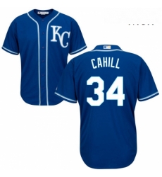 Mens Majestic Kansas City Royals 34 Trevor Cahill Replica Blue Alternate 2 Cool Base MLB Jersey Mens Majestic Kansas City Royals 34 Trevor Cahill Replica Blue Alternate 2 Cool Base MLB Jersey