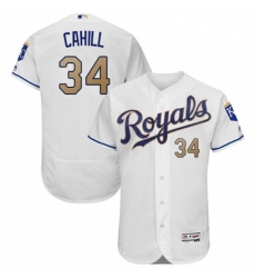 Mens Majestic Kansas City Royals 34 Trevor Cahill White Flexbase Authentic Collection MLB Jersey Mens Majestic Kansas City Royals 34 Trevor Cahill White Flexbase Authentic Collection MLB Jersey