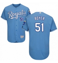 Mens Majestic Kansas City Royals 51 Blaine Boyer Light Blue Alternate Flex Base Collection 2018 World Series Jersey Mens Majestic Kansas City Royals 51 Blaine Boyer Light Blue Alternate Flex Base Collection 2018 World Series Jersey