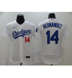 Dodgers 14 Enrique Hernandez White 2020 Nike Flexbase Jersey Dodgers 14 Enrique Hernandez White 2020 Nike Flexbase Jersey