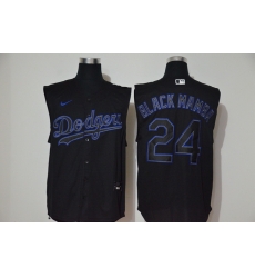 Dodgers 24 Black Mamba Black Nike Cool Base Sleeveless Jersey Dodgers 24 Black Mamba Black Nike Cool Base Sleeveless Jersey