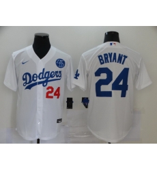Dodgers 24 Kobe Bryant White 2020 Nike KB Cool Base Jersey Dodgers 24 Kobe Bryant White 2020 Nike KB Cool Base Jersey