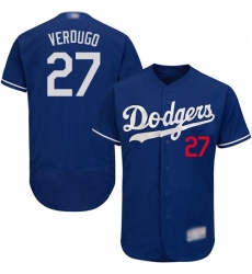 Dodgers 27 Alex Verdugo Blue Flexbase Authentic Collection Stitched Baseball Jersey Dodgers 27 Alex Verdugo Blue Flexbase Authentic Collection Stitched Baseball Jersey