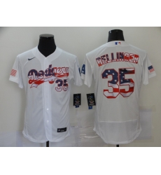 Dodgers 35 Cody Bellinger White USA Flag Fashion Nike Cool Base Jersey Dodgers 35 Cody Bellinger White USA Flag Fashion Nike Cool Base Jersey