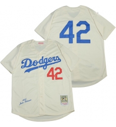 Los Angeles Dodgers 42 Jackie Robinson Cream 1955 Cooperstown Collection Jersey Los Angeles Dodgers 42 Jackie Robinson Cream 1955 Cooperstown Collection Jersey