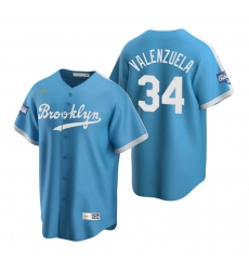 Men Brooklyn Los Angeles Dodgers 34 Fernando Valenzuela Light Blue 2020 World Series Champions Cooperstown Collection Jersey Men Brooklyn Los Angeles Dodgers 34 Fernando Valenzuela Light Blue 2020 World Series Champions Cooperstown Collection Jersey