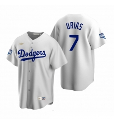 Men Brooklyn Los Angeles Dodgers 7 Julio Urias White 2020 World Series Champions Cooperstown Collection Jersey Men Brooklyn Los Angeles Dodgers 7 Julio Urias White 2020 World Series Champions Cooperstown Collection Jersey