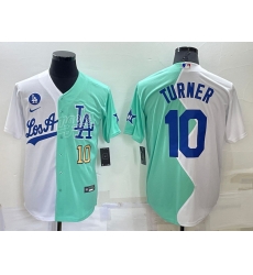 Men Los Angeles Dodgers 10 Justin Turner 2022 All Star White Green Cool Base Baseball Jerseys Men Los Angeles Dodgers 10 Justin Turner 2022 All Star White Green Cool Base Baseball Jerseys