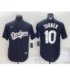Men Los Angeles Dodgers 10 Justin Turner Black Cool Base Stitched Jersey Men Los Angeles Dodgers 10 Justin Turner Black Cool Base Stitched Jersey