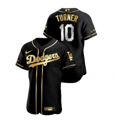 Men Los Angeles Dodgers 10 Justin Turner Black Gold 2020 Nike Flexbase Jersey Men Los Angeles Dodgers 10 Justin Turner Black Gold 2020 Nike Flexbase Jersey