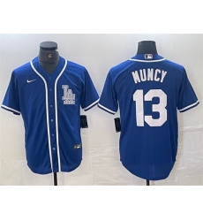 Men Los Angeles Dodgers 13 Max Muncy Blue Cool Base Stitched Baseball Jersey Men Los Angeles Dodgers 13 Max Muncy Blue Cool Base Stitched Baseball Jersey